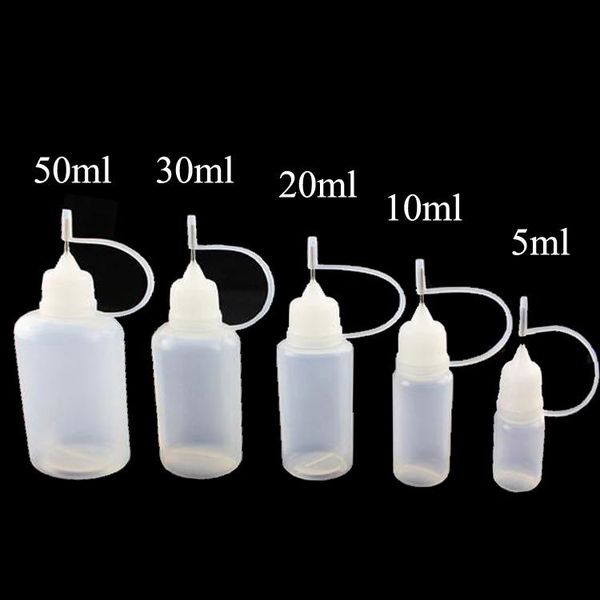 

5ML/10ML/15ML/30ML liquid bottle Plastic PE Soft Empty Bottles with Childproof Cap Long Thin Dropper Tips for e cigs