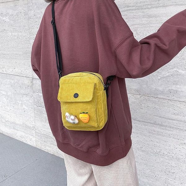 

canvas shoulder bag women retro solid color crossbody bags female outdoor casual handbag small tote large capacity fashion