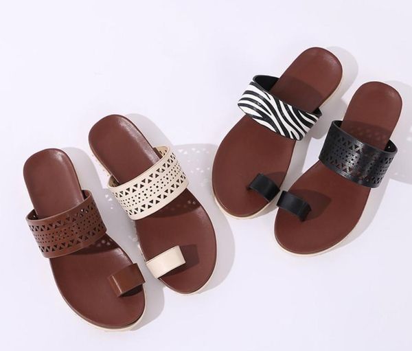 

women's fashion slippers genuine leather summer shoes woman female slides solid women flip flops outside shoes, Black