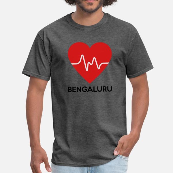 

heart bengaluru t shirt men knitted tee shirt s-3xl kawaii fit new fashion summer style trend shirt