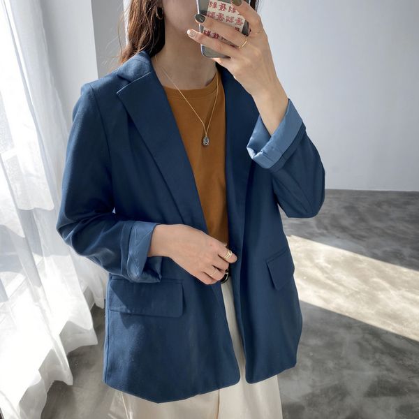 

navy blazer feminino womens jackets and coats black blazer women formal jackets office work ladies coat abrigo mujer 2020, Tan;black