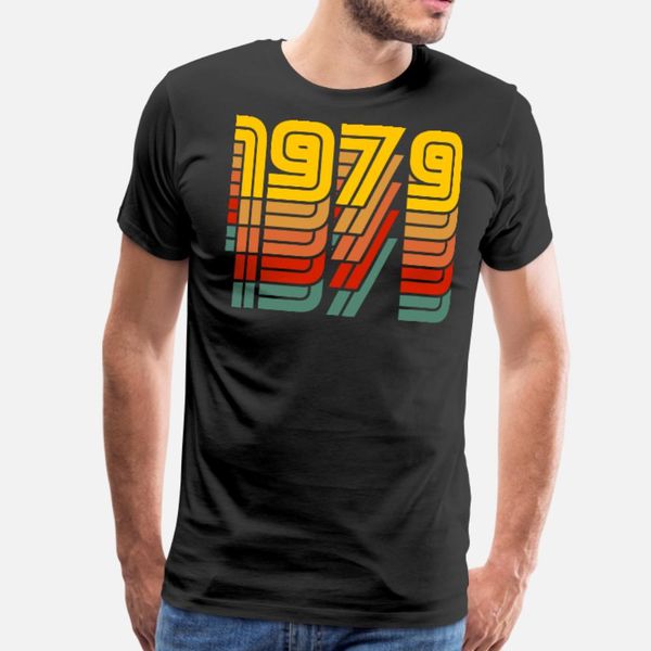 

1979 vintage t shirt men custom 100% хлопок s-3xl одежда сыпучие смешной повседневная лето стиль природных shirt