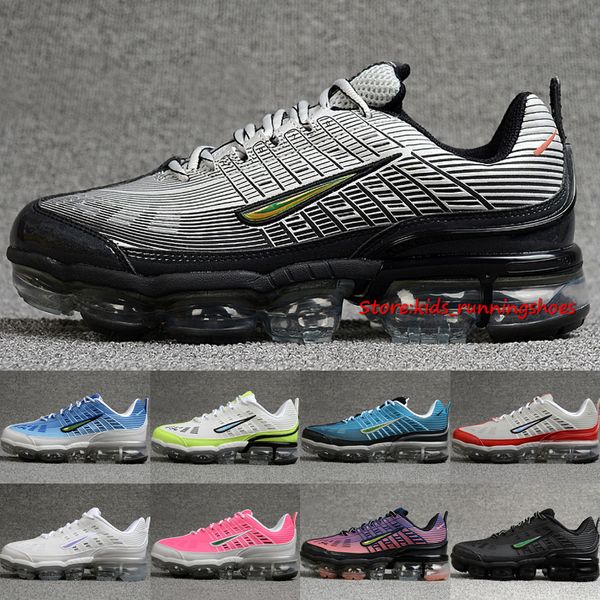 

2020 air cushion vm 360 running shoes men women sneakers metallic silver black iridescent university red triple white big kids size 5.5-11