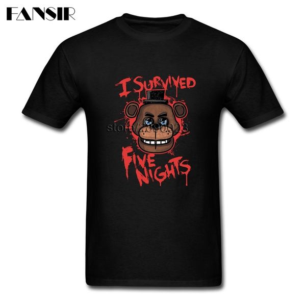 

men t shirt custom cotton short sleeve tshirt men male fnaf tee