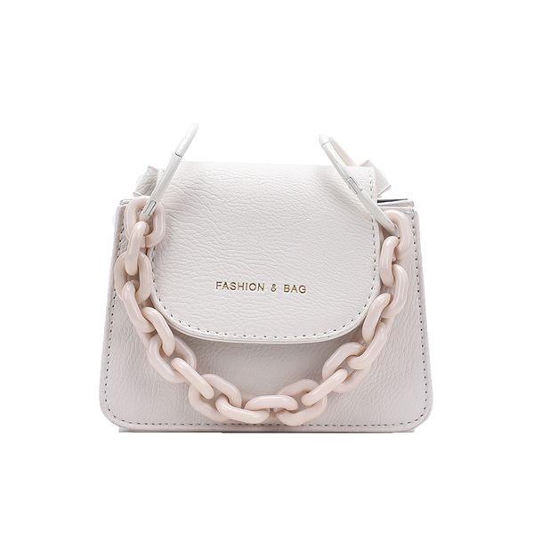

mini pu leather crossbody bags for women 2020 elegant shoulder handbags thick chain female travel fashion cross body bag
