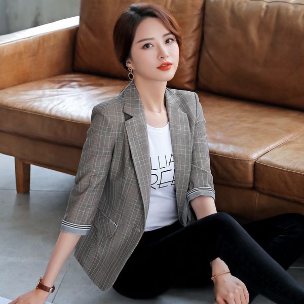 

women's jacket 2020 autumn and winter new casual fashion temperament slim single buckle small suit women's clothes, White;black