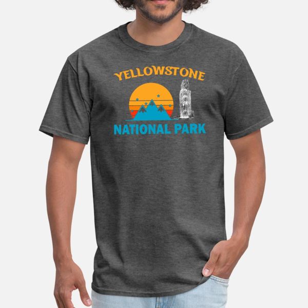 

yellowstone national park t shirt men print tee shirt size s-3xl outfit fit authentic summer original shirt