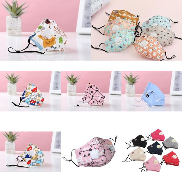 

mask cartoon face masks face kids with filter washable carbon filter breather valve pm2.5 k7a9 msyk