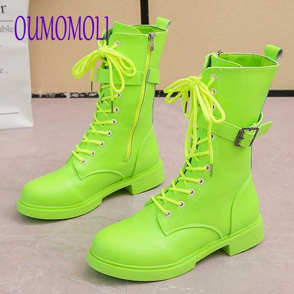 

candy colors woman boots platform mid-calf boots woman pu leather winter women plus size women shoes 2020 v308, Black