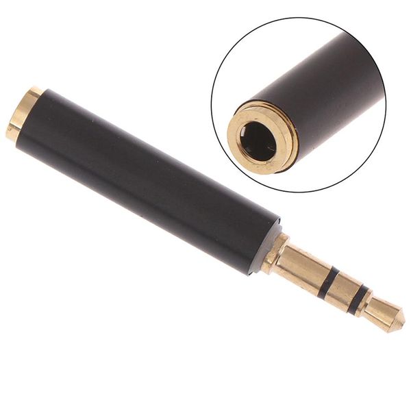 

cgjxs3 .5mm stereo 3 pole male to 4 pole 3 ring female audio adapter converter pure copper gold plated connectors