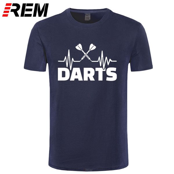 

rem summer heartbeat of dart t shirt men short sleeve cotton darts t-shirt tshirt men