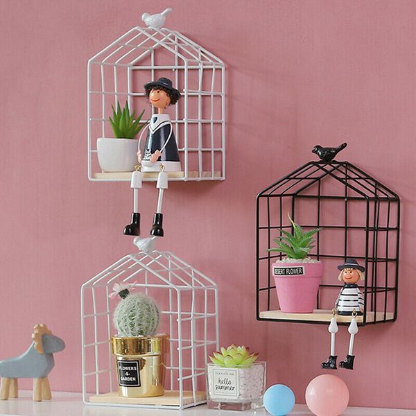 

хранение держатель висячие rack solid износостойкость настенная bird shelf nordic