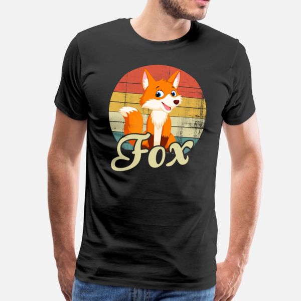 

fox t shirt men personalized 100% cotton round neck normal famous basic spring normal shirt