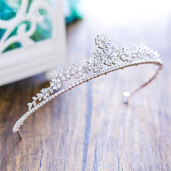 

full zircon tiara bride crown diadem mariage wedding hair accessories bride jewelry bijoux cheveux tocados para novia wigo1007, Golden;silver