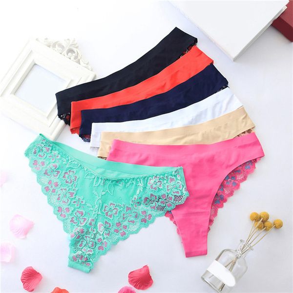 

panties women lace low-waist briefs female breathable embroidery underwear transparent g string underpant lingerie, Black;pink