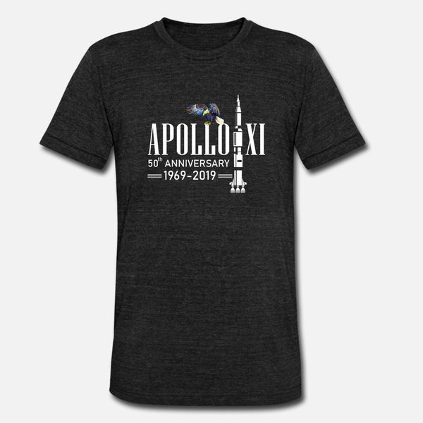 

apollo 11 50th anniversary 1969 2019 gift t shirt men famous 100% cotton s-3xl basic solid famous new style summer style family shirt