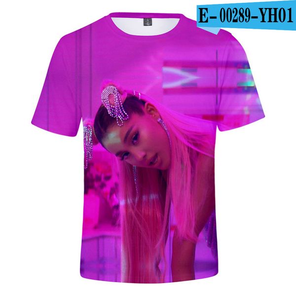 

ariana grande men cotton camisetas mujer 3d print shirts kawaii horror graphic men clothing