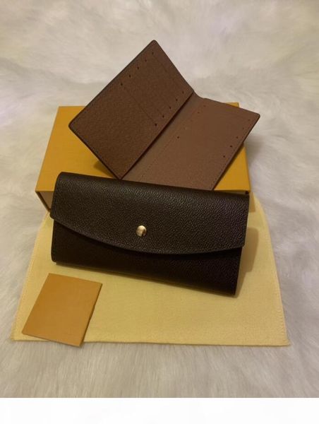 

2020 original leather classic designer wallet fashion leather long purse money bag zipper pouch coin pocket note designer clutch, Red;black