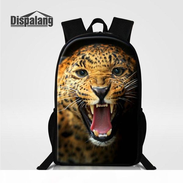 

leopard backpack for boys animal pattern schoolbag for children mochila escolar lightweight bagpack rucksack back pack cool rugzak sac a dos