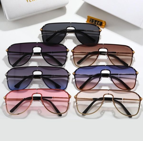 

oversized sunglasses women and men big shades fashion men square sun glass female metal gradient shades uv400, White;black