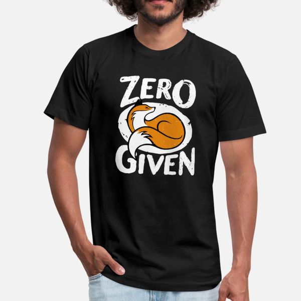 

zero fox given t shirt men designs 100% cotton round neck letters crazy humor summer pictures shirt