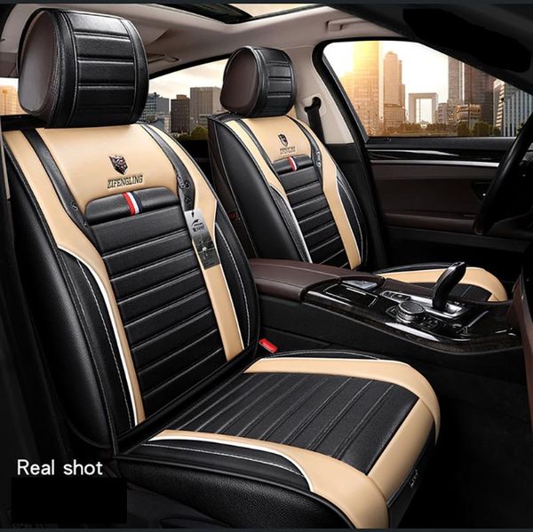 

autocovers car seat covers for sudan suv durable leather adjuatable five seats cushion 5pcs mats for 206 207 307 308 208