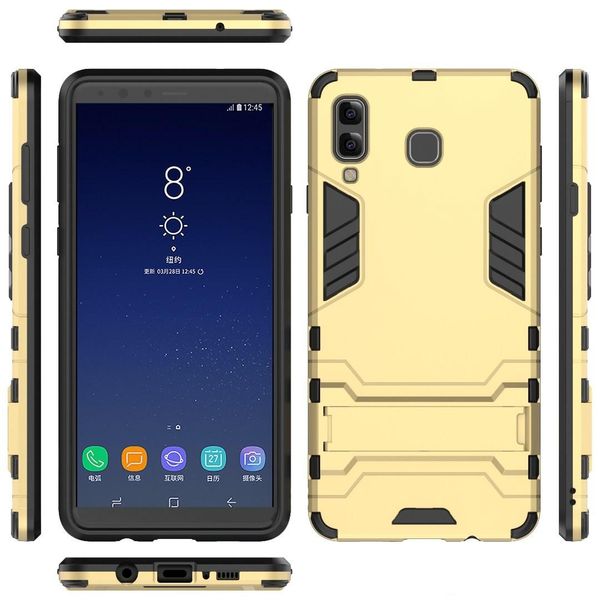 

for samsung galaxy a8 star a9 star j4 j6 j8 j3 2018 j7 2018 a6 a6 plus hybrid kickstand anti shock defender armor case tpu pc cover 170pcs/