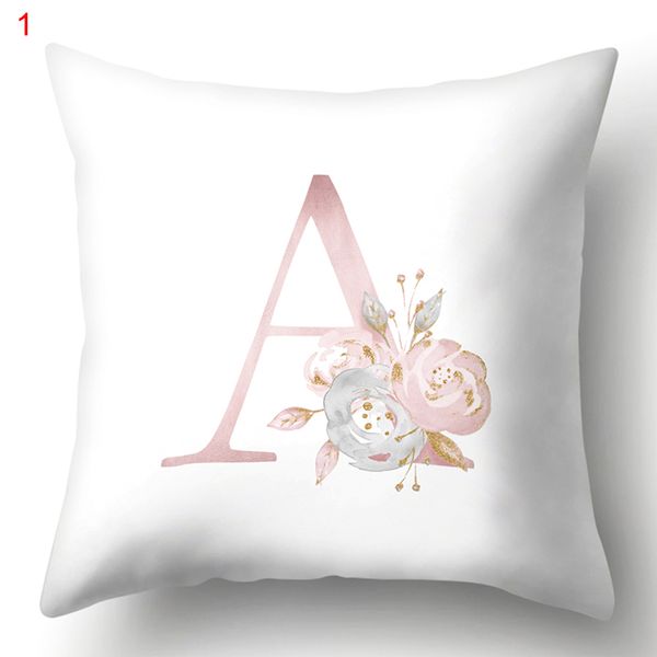 

a-z throw gift without pillow core cushion pillowcase square letters pattern