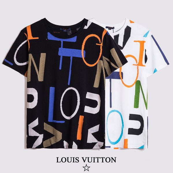 

mens designer t-shirts new italy brand letter designer short sleeves fashion printed casual outdoor clothes summer 6 colors s-2xl, White;black