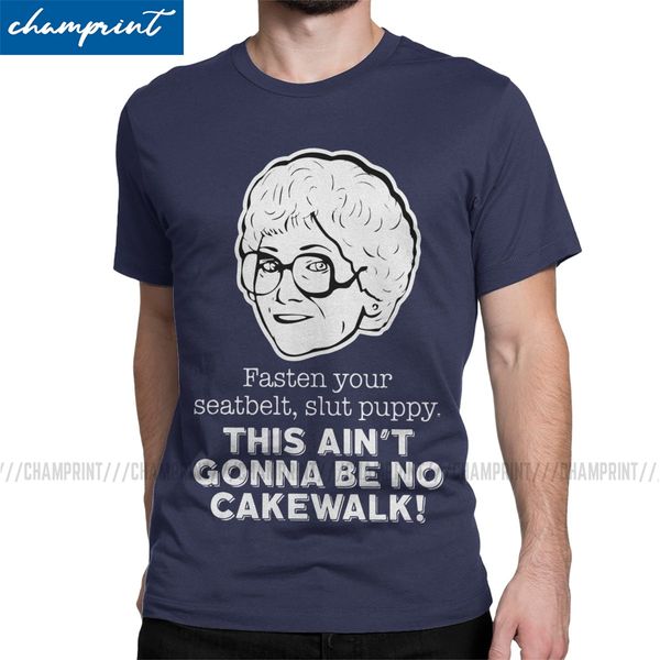 

sophia petrillo fasten your seatbelt slutpuppy the golden girls men's t shirt 80s friend tv cool tees crew neck t-shirt