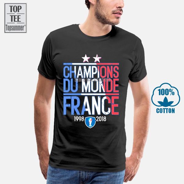 

t shirt homme 2018 new sleeve harajuku frank reach men footballer legend soccer 2 stars france championship suit