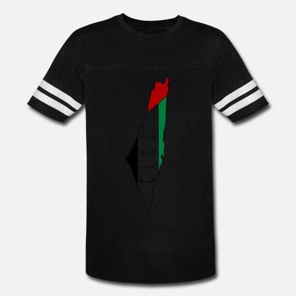 

map of palestine with script t shirt men custom short sleeve s-xxxl natural cute funny casual summer style cool shirt