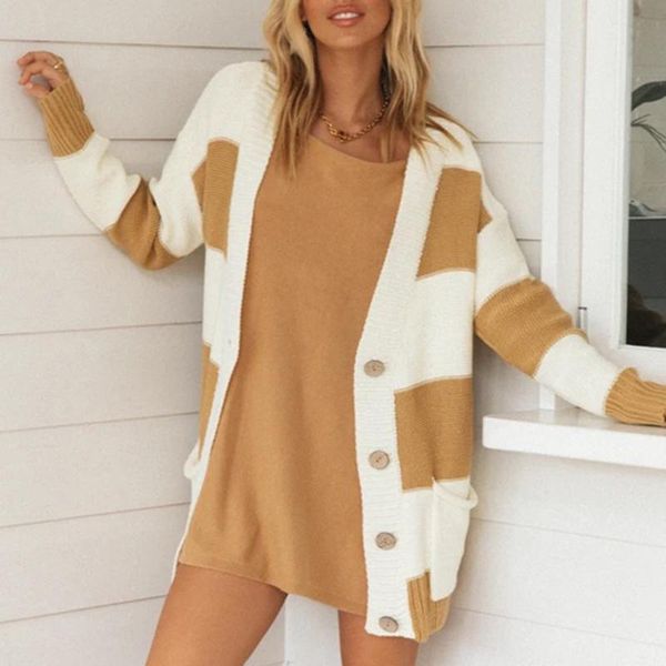 

2020 autumn winter women sweater cardigans oversize v neck knit cardigans outwear korean chic suete mujer poncho z0810, White;black