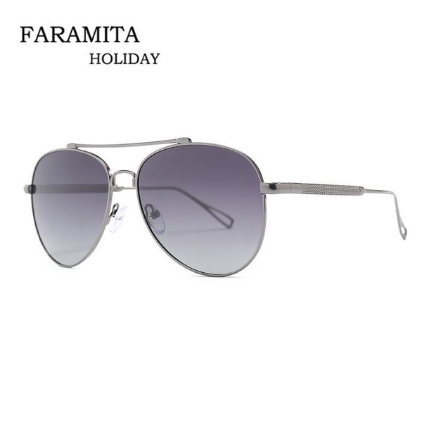 

faramita brand design vintage pilot punk men gentleman metal sunglasses male driver outdoor polarized eyewear sun glasses mirror, White;black