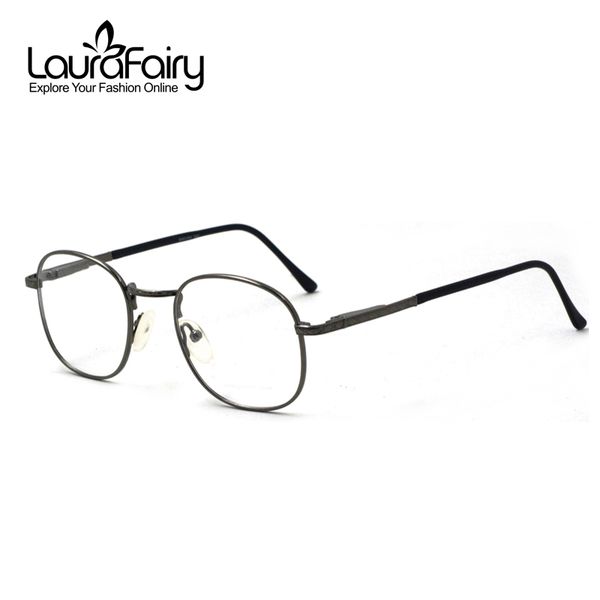

laurafairy vintage rectangle eyeglasses frames men stainless steel gun gray glasses frame oculos de grau masculino armacao sa340, Black