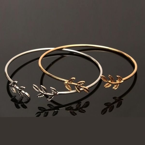 

Trendy big-name jewelry European and American cross-border explosion of leaves beautiful bracelet jewelry