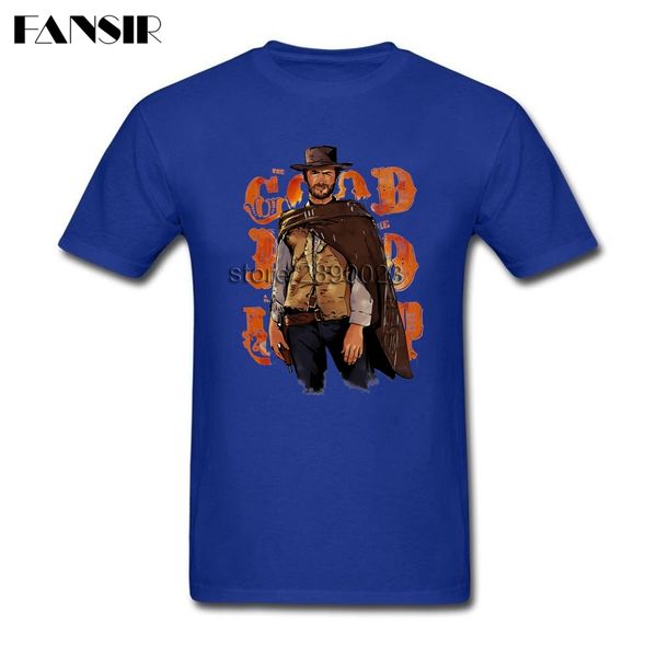 

clint eastwood the good the bad and the ugly men t-shirt fashion tees shirt cotton short sleeve o-neck t shirt