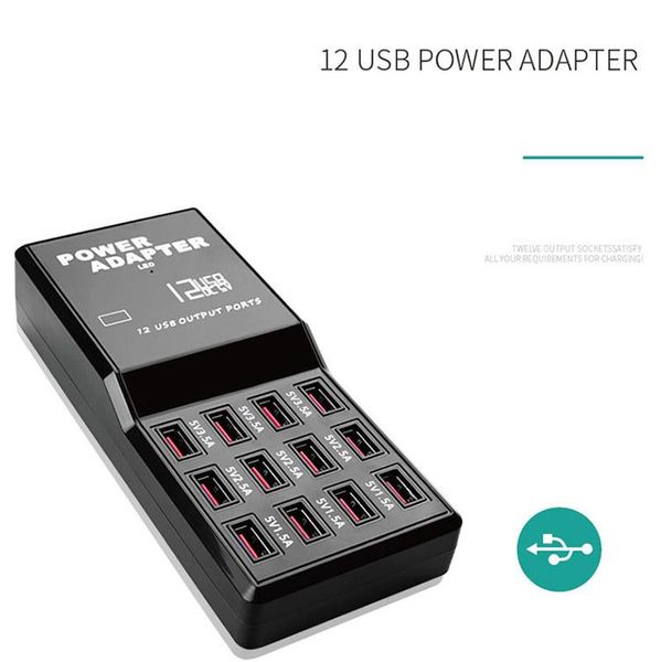 

cgjxs12 port 5v output max 1 -3 .5a charging hub multipe usb deskadapter fast charger for smart phone tablet pc