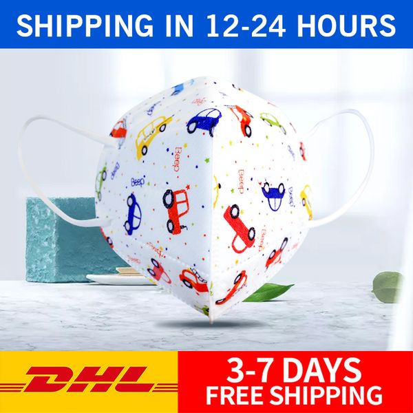 

Cartoon 3D kids Face Mask Individual Pack Designer Masks Fashion Child Mask Children 5 layers Disposable Face Masks Kid Protective Mouth DHL
