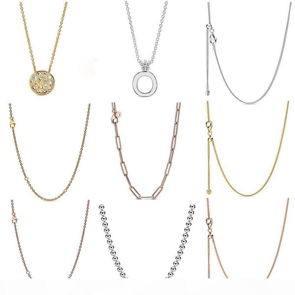 

fahmi 100% 925 sterling silver 2019 autumn preview shine curb chain necklace rose long link cable chain necklace oak leaf crown