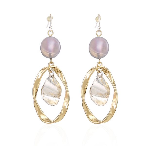 

women earrings trendy gold big earrings fashion jewelry earrings drop dangle earring for women brincos statement jewelry, Silver