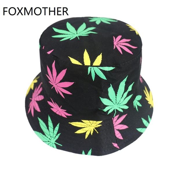 

fishing men hip multicolor foxmother hats new hop caps bucket leaf hat fisherman cbfft beidiensport, Black;white