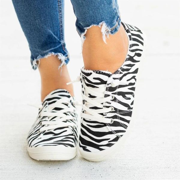 

blwbyl print women shoes classic flat breathable canvas shoe comfort slip-on sneaker femmes chaussures lace-up sneakers women, Black