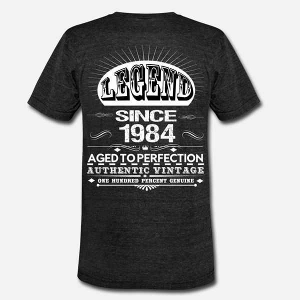 

legend since 1984 t shirt men personalized cotton s-xxxl vintage loose funny spring trend shirt, White;black