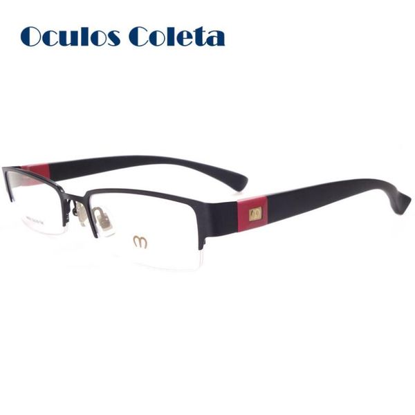 

fashion sunglasses frames alloy spectacle glasses half rim black/silver/gunmetal