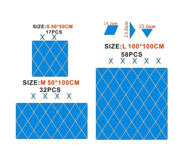 

beautiful mural sticker wall waterproof embossed wall fashion effect diy acrylic mirror 58-piece kitchen sticker diamond decor ypezn