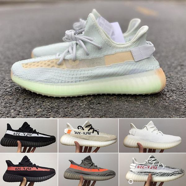 

2019 new v2 high-quality sesame oil ice yellow 36-46 designers shoes blue coloring v2 red male and female running shoes ybbc9