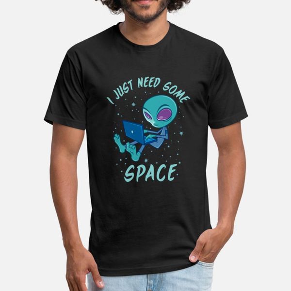 

need space alien lapt shirt men anti-wrinkle short sleeve s-3xl fit anti-wrinkle breathable spring standard shirt