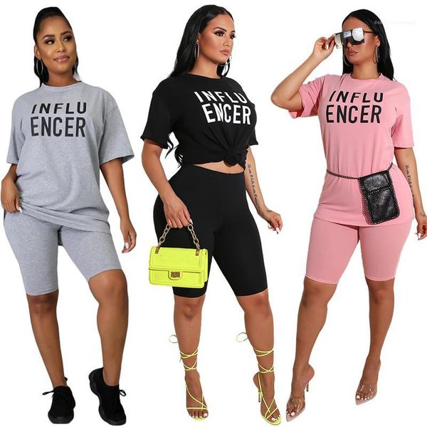 

shorts women clothing women designer letter print tracksuits fashion solid color suits casual short sleeve high waist, Gray