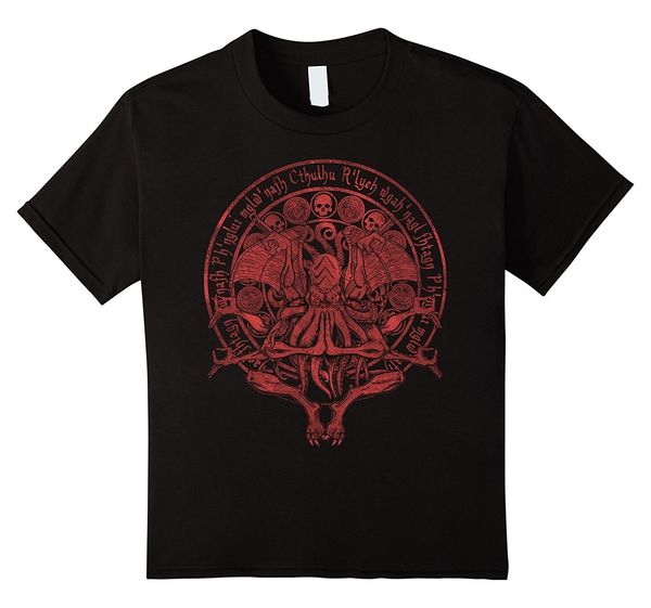 

the idol cthulhu red variant men's round neck t-shirt